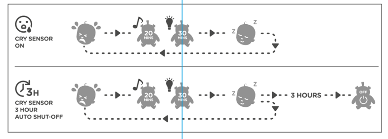 Diagramma che mostra come funziona la crisensoria con la descrizione sopra